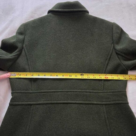 New 12 J Crew Factory wool-blend lady day coat in Pine Green - Picture 8 of 12